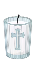 Veladora apagada